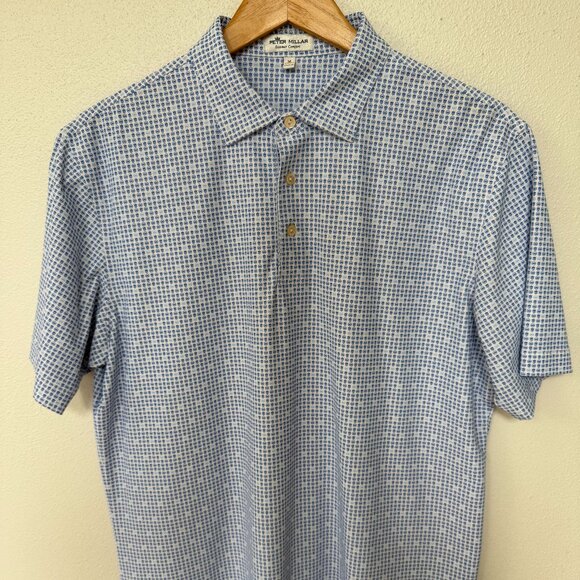 ⛳️ Peter Millar Summer Comfort Golf Polo - Print - Size M - Picture 1 of 3